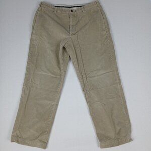 Y2K Brooks Brothers Hudson French Woven Tan Corduroy Pants 38x29